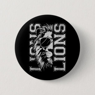 Badge Rond 5 Cm Mascotte d'esprit d'équipe de fan de sport scolair