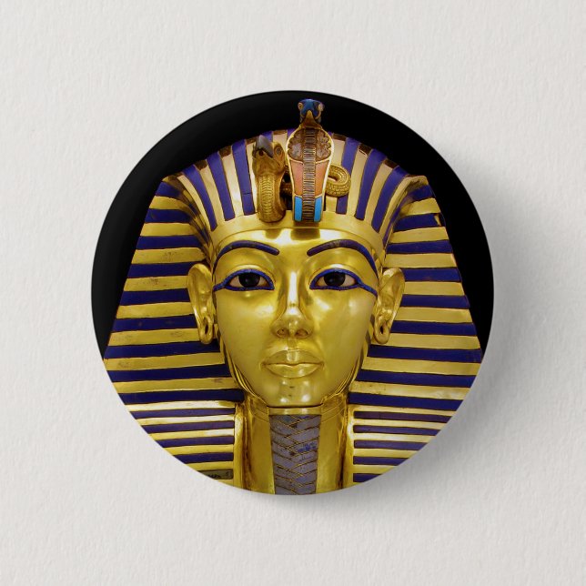 Badge Rond 5 Cm Mask d'Egyptian (Devant)