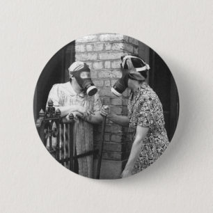 Badge Rond 5 Cm Masque de gaz