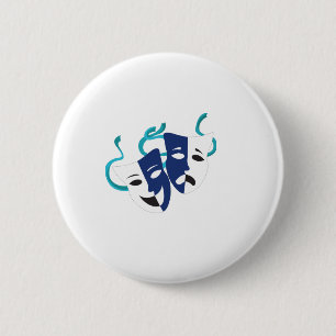 Badge Rond 5 Cm Masques de drame