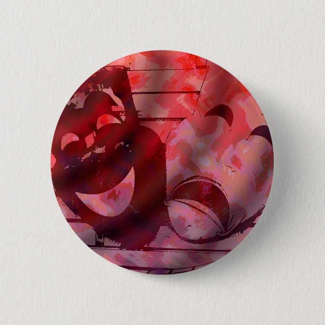 Badge Rond 5 Cm Masques de théâtre (Devant)