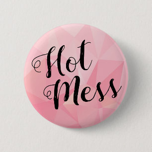 Badge Rond 5 Cm Mât chaud