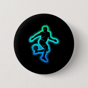 Badge Rond 5 Cm Match de Football Enfants Hommes Garçons Joueur de