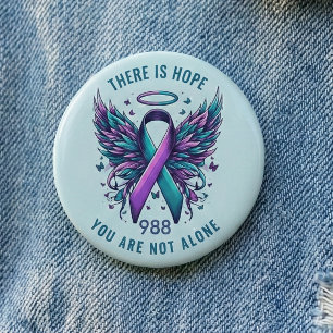 Badge Rond 5 Cm Matériel de sensibilisation et d'espoir pour la pr