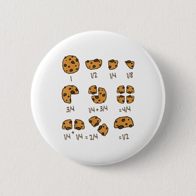 Badge Rond 5 Cm Math Enseignant Chocolat Crisp Cookie I Chocolat C (Devant)
