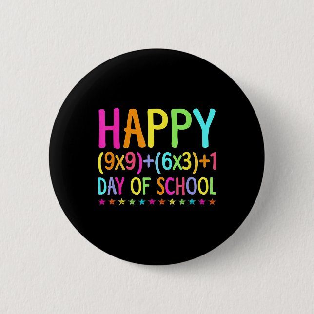 Badge Rond 5 Cm Math Formula 100 Jours De L'École Enseignant Garço (Devant)