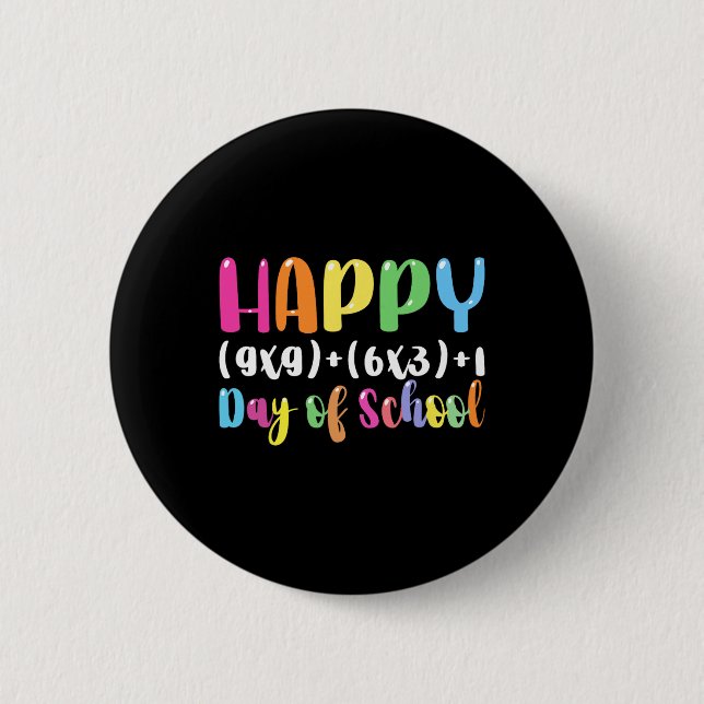 Badge Rond 5 Cm Math Formula 100 Jours De L'École Enseignant Garço (Devant)
