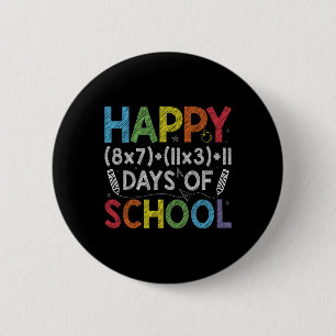 Badge Rond 5 Cm Math Formula 100 Jours D'École Drôle Enseignant Ma