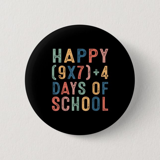 Badge Rond 5 Cm Math Formula 67 Days Of School Funny Math Teacher  (Devant)
