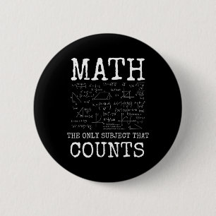 Badge Rond 5 Cm Math La Seule Matière Qui Compte Prof Drôle