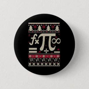 Badge Rond 5 Cm Math Noël laid