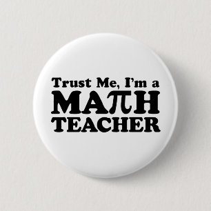 Badge Rond 5 Cm Math Teacher