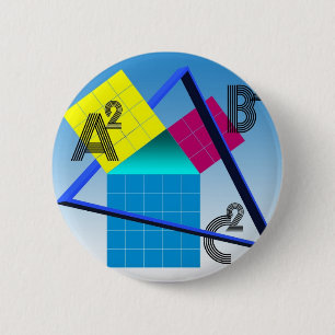 Badge Rond 5 Cm Mathématiques colorées