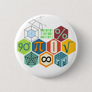 Badge Rond 5 Cm maths