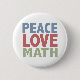 Badge Rond 5 Cm Maths d'amour de paix