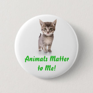 Badge Rond 5 Cm Matière d'animaux à moi ! Bouton