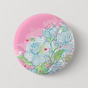 Badge Rond 5 Cm Matin Mist Sur Mon Coeur