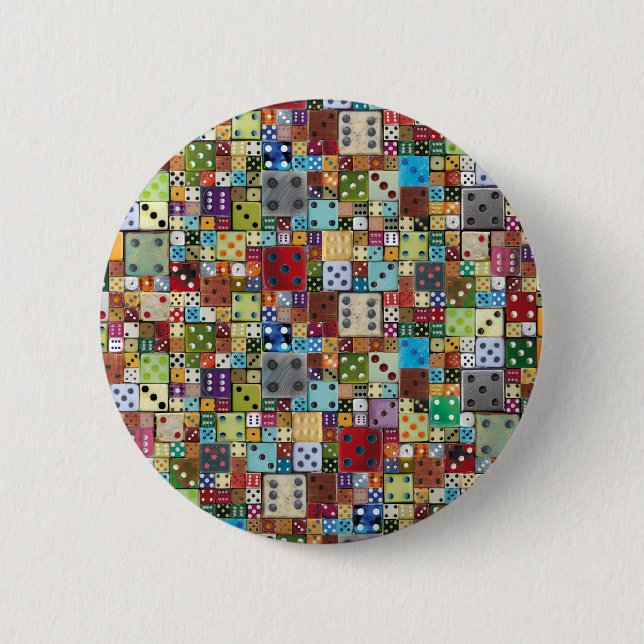 Badge Rond 5 Cm Matrices colorées (Devant)