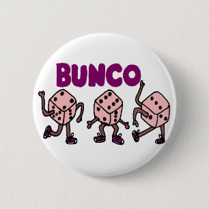 Badge Rond 5 Cm Matrices de danse drôles de Bunco