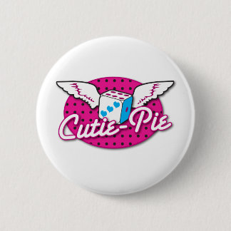 Badge Rond 5 Cm Matrices mignonnes de rockabilly de Cutie-Tarte