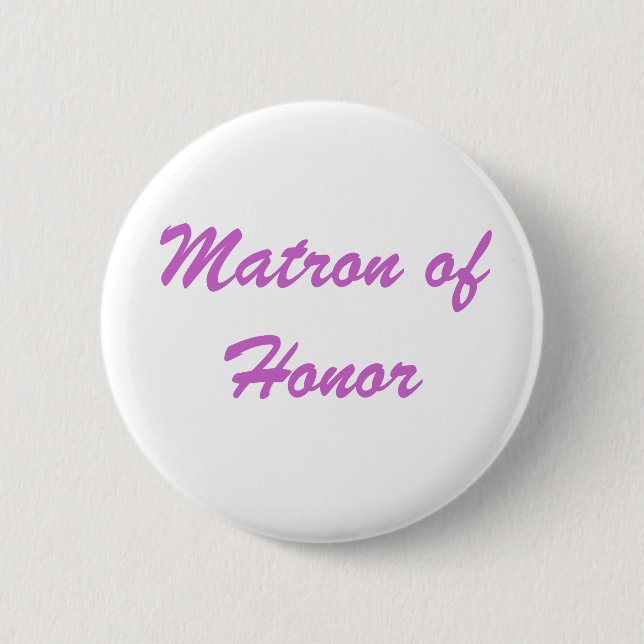 Badge Rond 5 Cm Matron d'honneur (Devant)