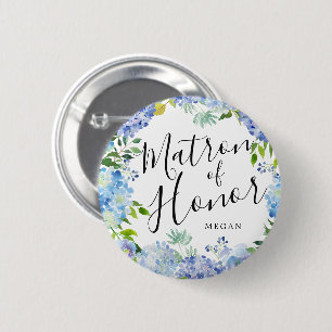 Badge Rond 5 Cm Matron d'honneur Carolina Bloom Mariage personnali