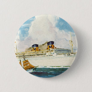 Badge Rond 5 Cm Matson Liner à Hawaii