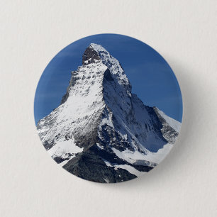 Badge Rond 5 Cm Matterhorn, Alpes