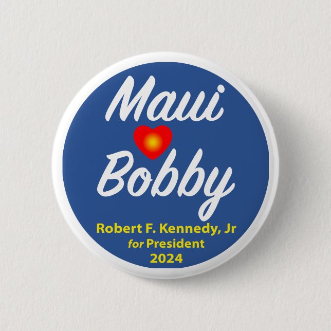 Badge Rond 5 Cm Maui adore Bobby (Devant)