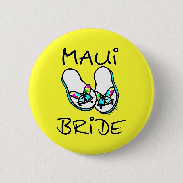 Badge Rond 5 Cm Maui Bride (Devant)