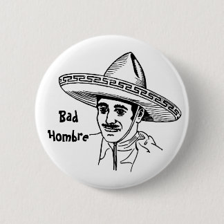 Badge Rond 5 Cm Mauvais bouton de Hombre