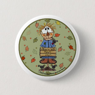 Badge Rond 5 Cm Mauvais Cheval de Fête