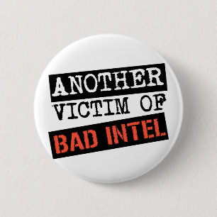 Badge Rond 5 Cm MAUVAIS INTEL se boutonnent