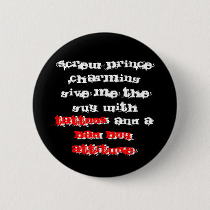 Badge Rond 5 Cm Mauvaise attitude de garçon