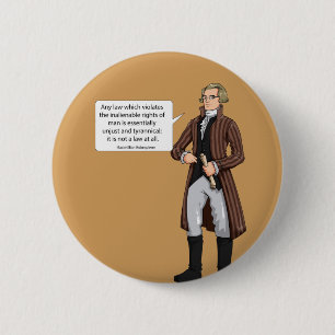Badge Rond 5 Cm Maximilian Robespierre citation 1