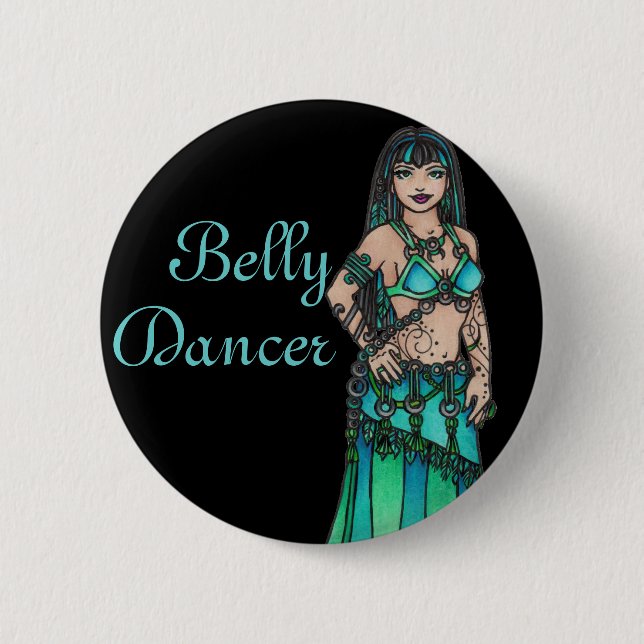Badge Rond 5 Cm Maysun Belly Dancer (Devant)