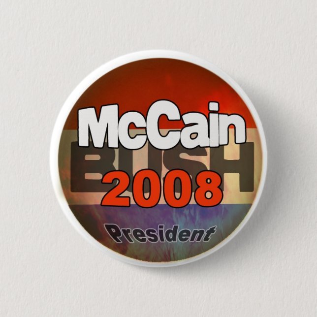 Badge Rond 5 Cm McCainBush (Devant)