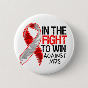 Badge Rond 5 Cm MDS : Fight To Win