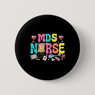 Badge Rond 5 Cm Mds Infirmière Coeur Valentines Journée Infirmière