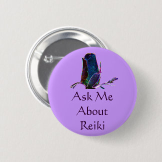 Badge Rond 5 Cm Me Demander À Propos De Reiki