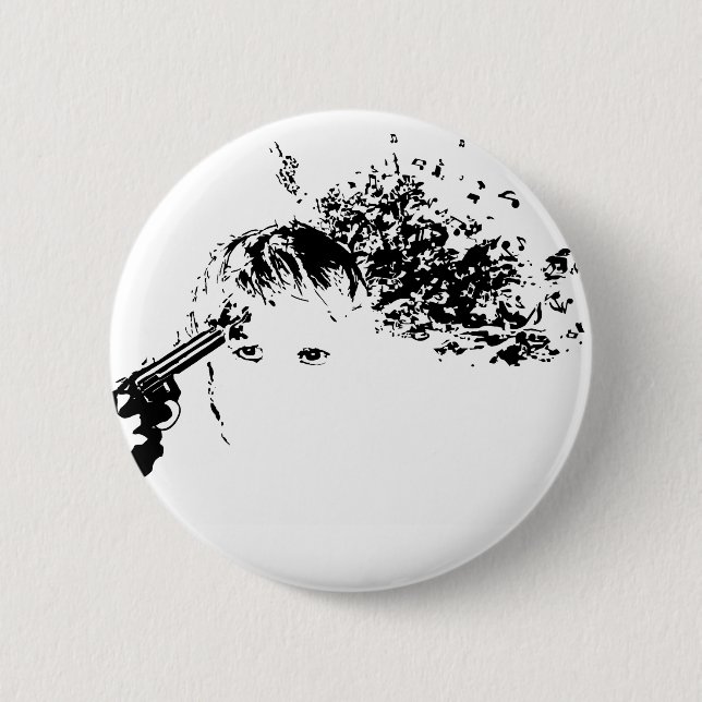 Badge Rond 5 Cm me tuer doucement (Devant)