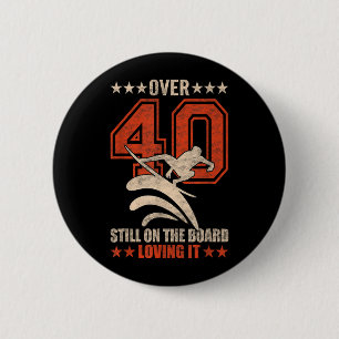 Badge Rond 5 Cm Mec Surfeur Cool Sympa Planche De Surf 40 Ans