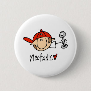 Badge Rond 5 Cm Mécanicien