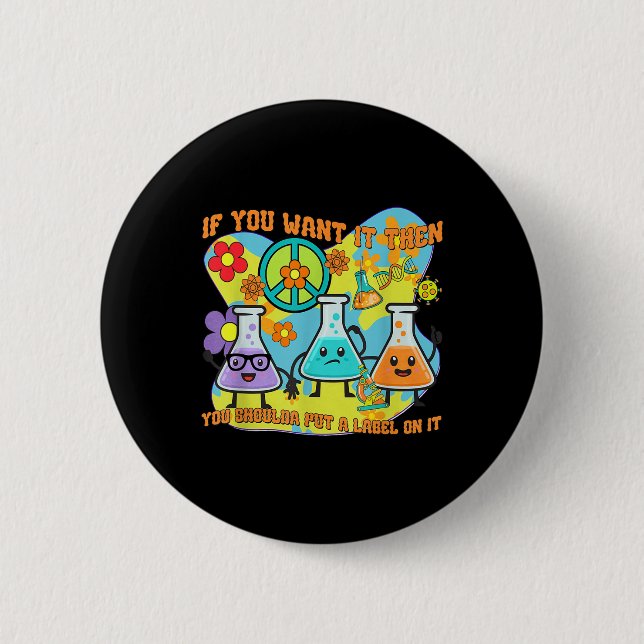 Badge Rond 5 Cm Med Lab Tech Lab Week 2025 Mystery Machine Of Diag (Devant)