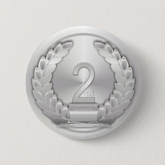 Badge Rond 5 Cm Médaille d'argent (Devant)