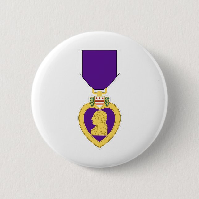 Badge Rond 5 Cm Médaille de Purple Heart (Devant)