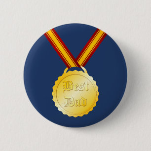 Badge Rond 5 Cm Médaille du meilleur papa Fête des pères