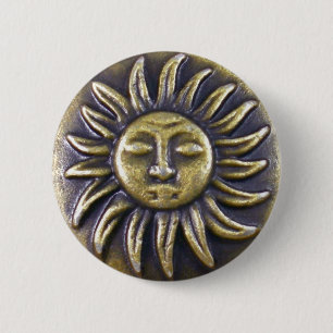 Badge Rond 5 Cm Médaillon Sun
