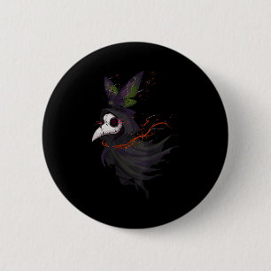 Badge Rond 5 Cm Médecin Drôle Occulte Visage Peste Gothique Cottag