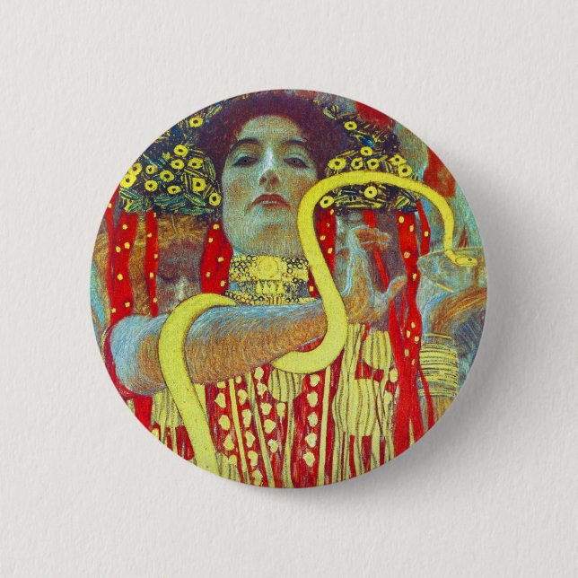 Badge Rond 5 Cm Médecine II de Gustav Klimt (Devant)